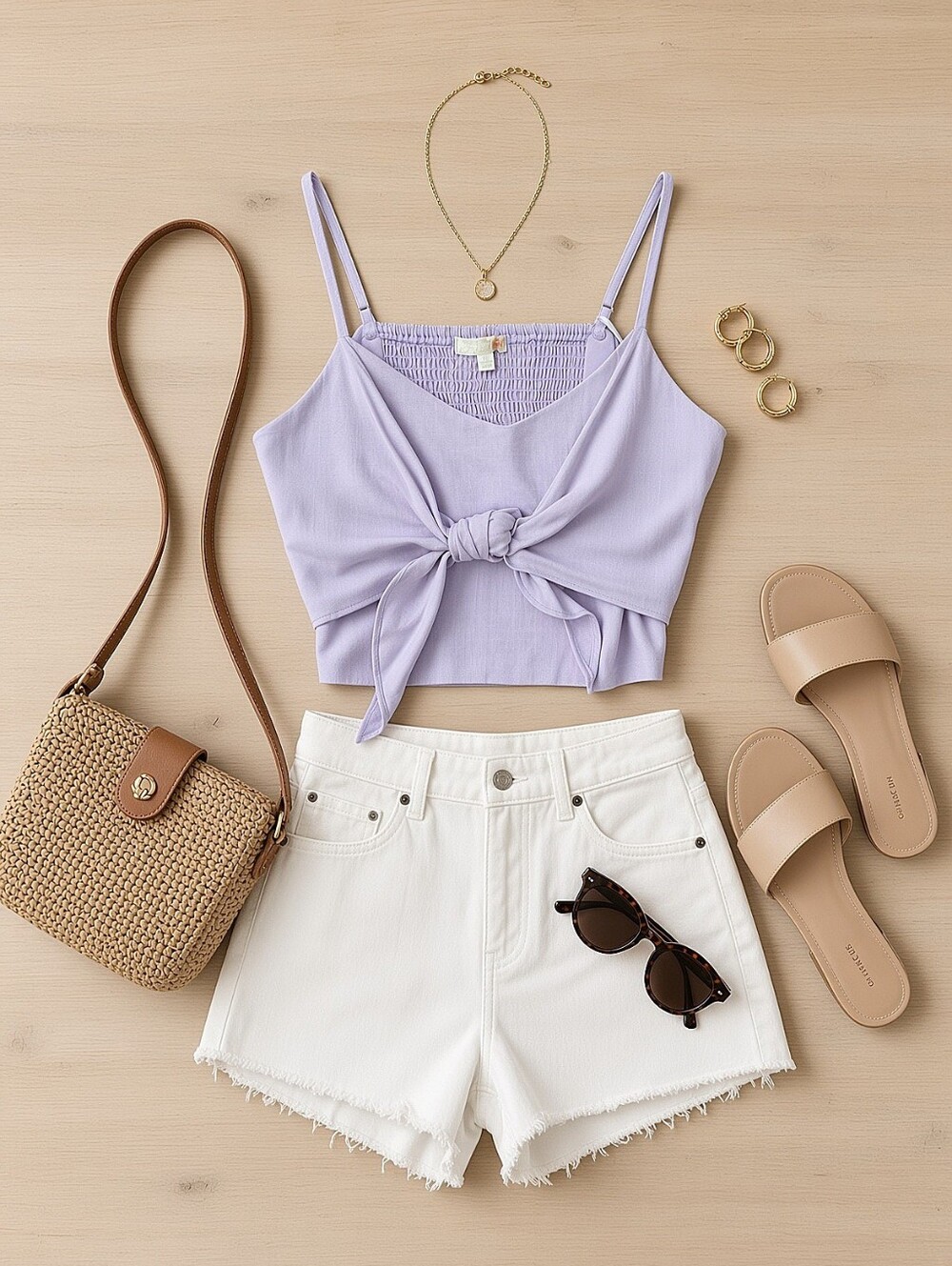 NWT! Gianni Bini Lavendar Knot Crop Top